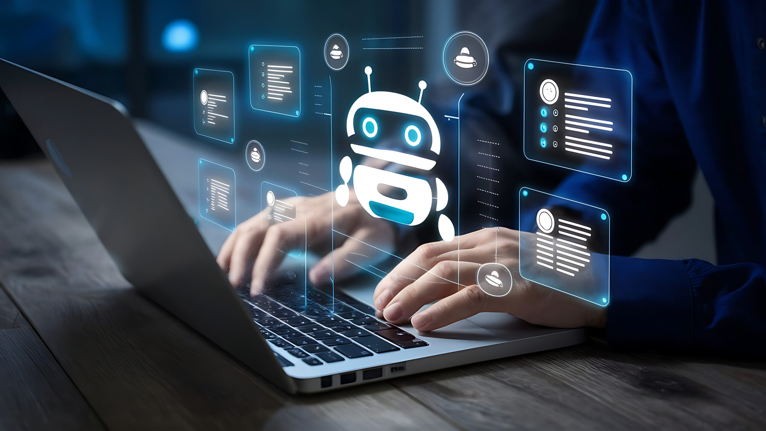 Chatbot conversation assistant. Person using online customer service with chat bot to get support. Artificial intelligence and CRM software technology, customer support center, CONTACT US Chatbot conversation assistant. Person using online customer service with chat bot to get support. Artificial intelligence and CRM software technology, customer support center, CONTACT US